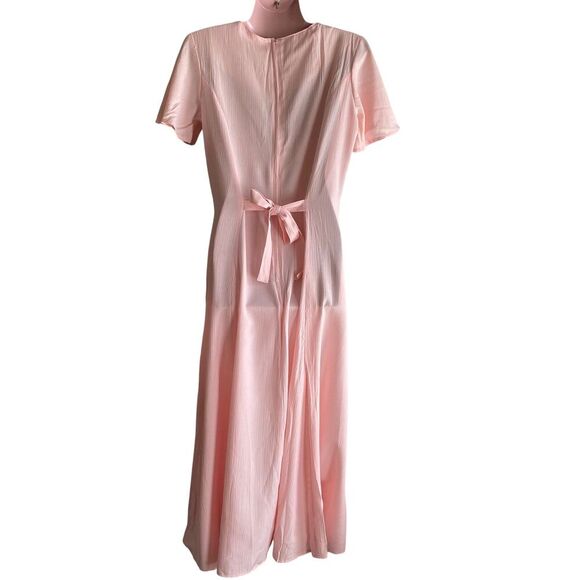 Lacy After Noon Dress Womens Small Embroidered Floral Maxi Crochet Trim Boho - Picture 5 of 8